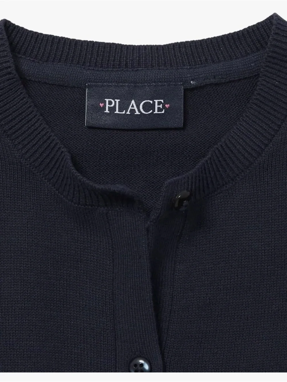 The Children's Place Navy Button-Front Cardigan